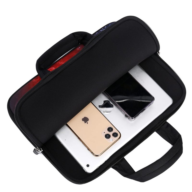 HAPLIVES 14 15 15.4 15.6 inch Laptop Handle Bag Computer Protect Case Pouch Holder Notebook Sleeve Neoprene Cover Soft Carrying Travel Case for Dell Lenovo Toshiba HP Chromebook ASUS Acer (Cool Basketball) - Image 5